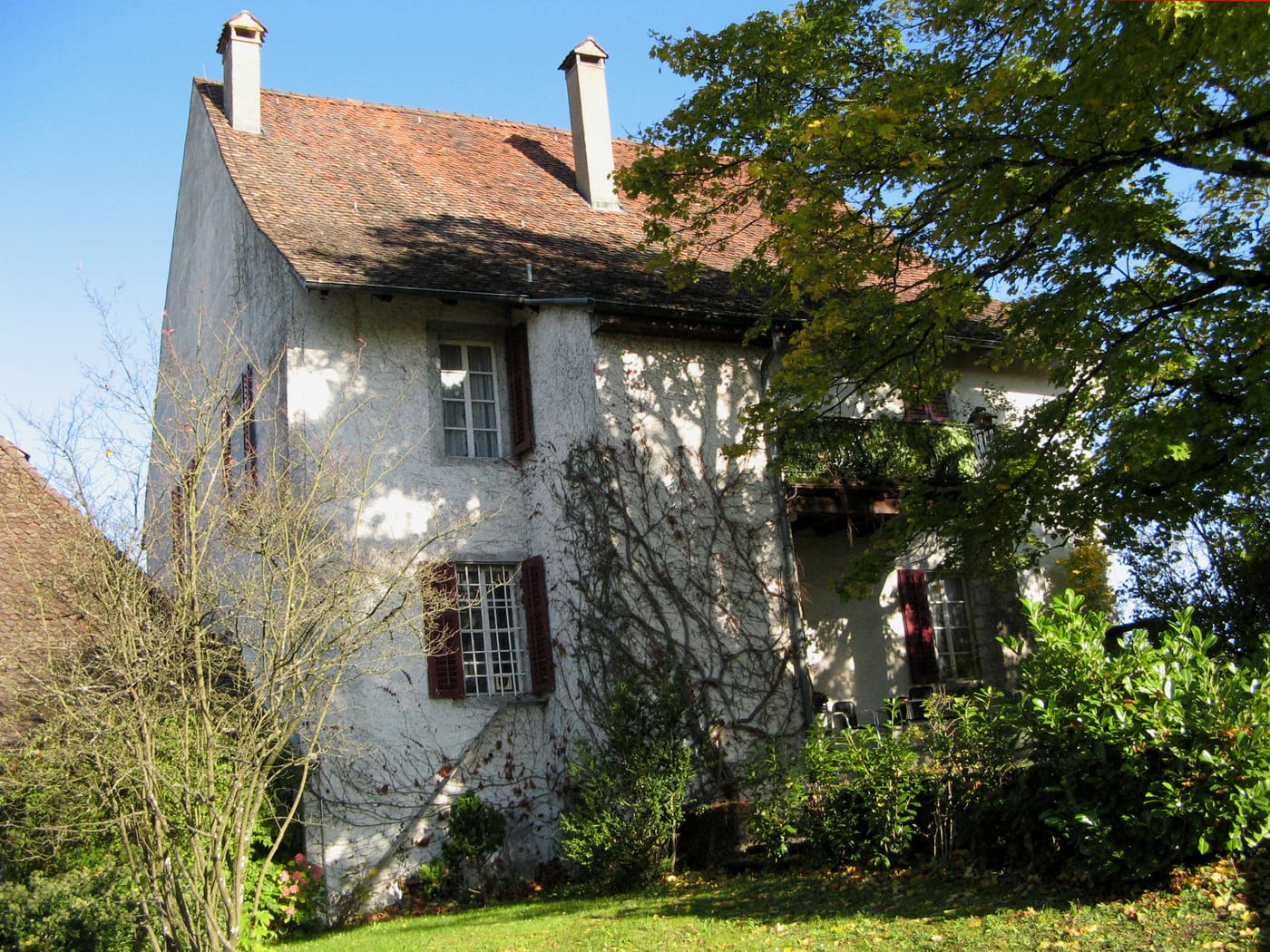 reformed rectory with barn