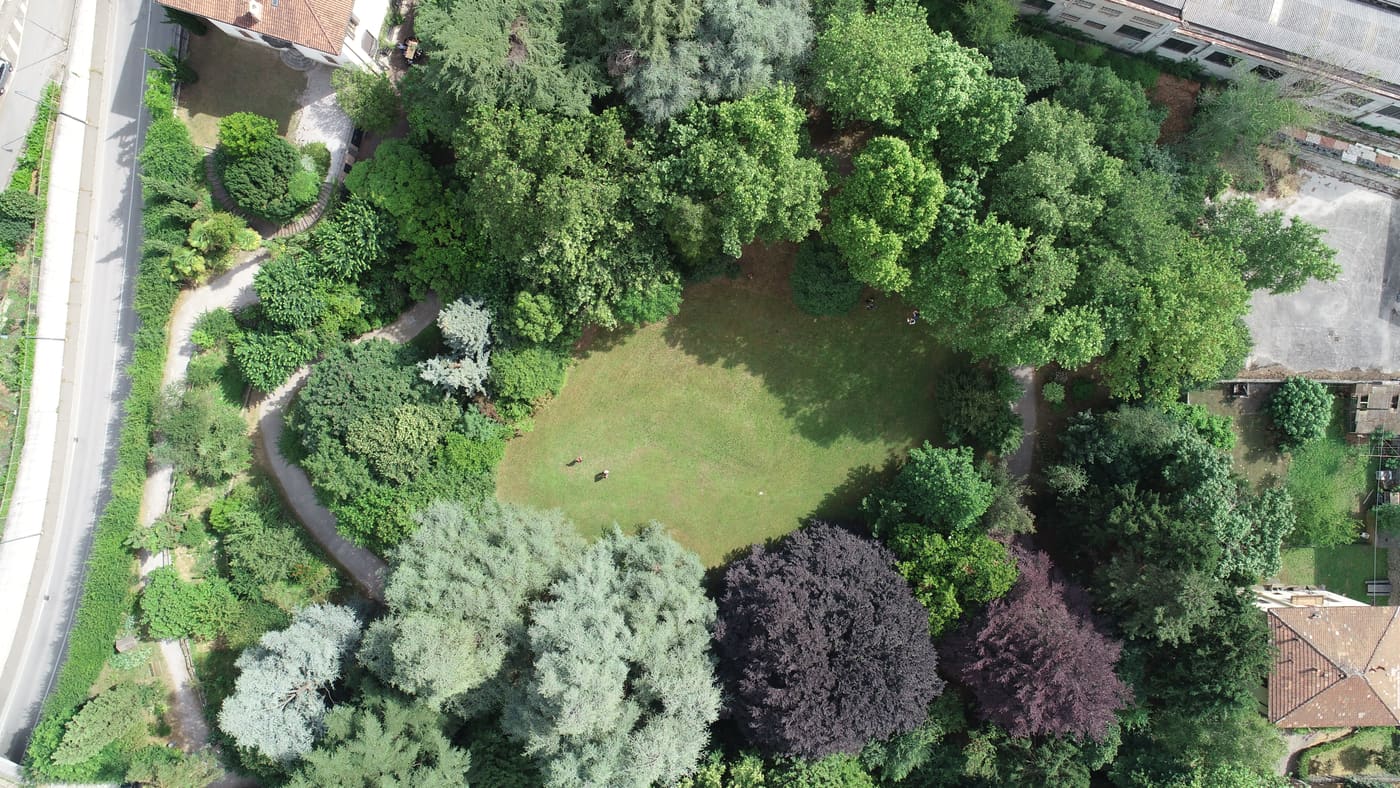 Botanical garden of Villa De Ponti