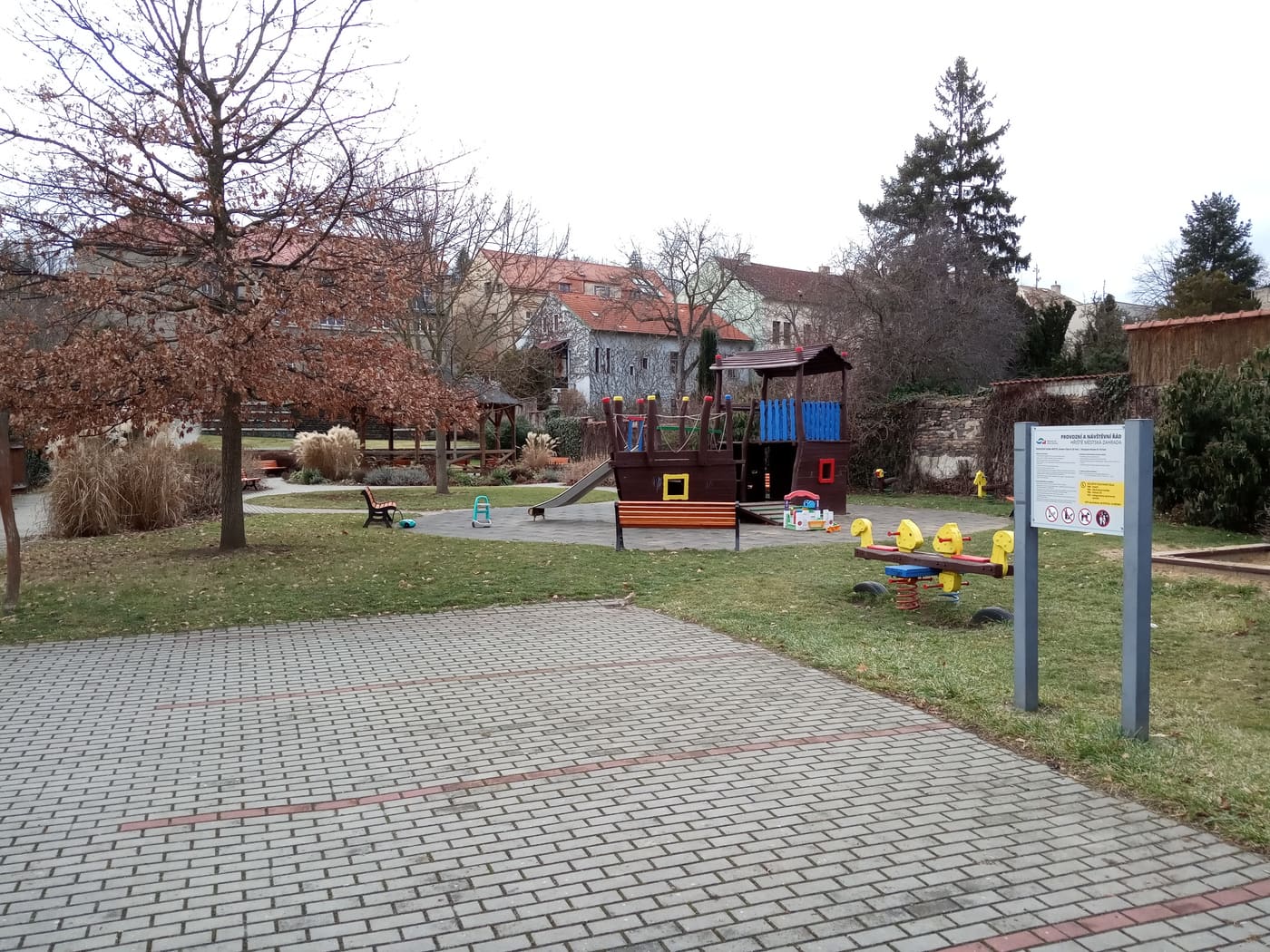 Municipal garden Praha-Zbraslav