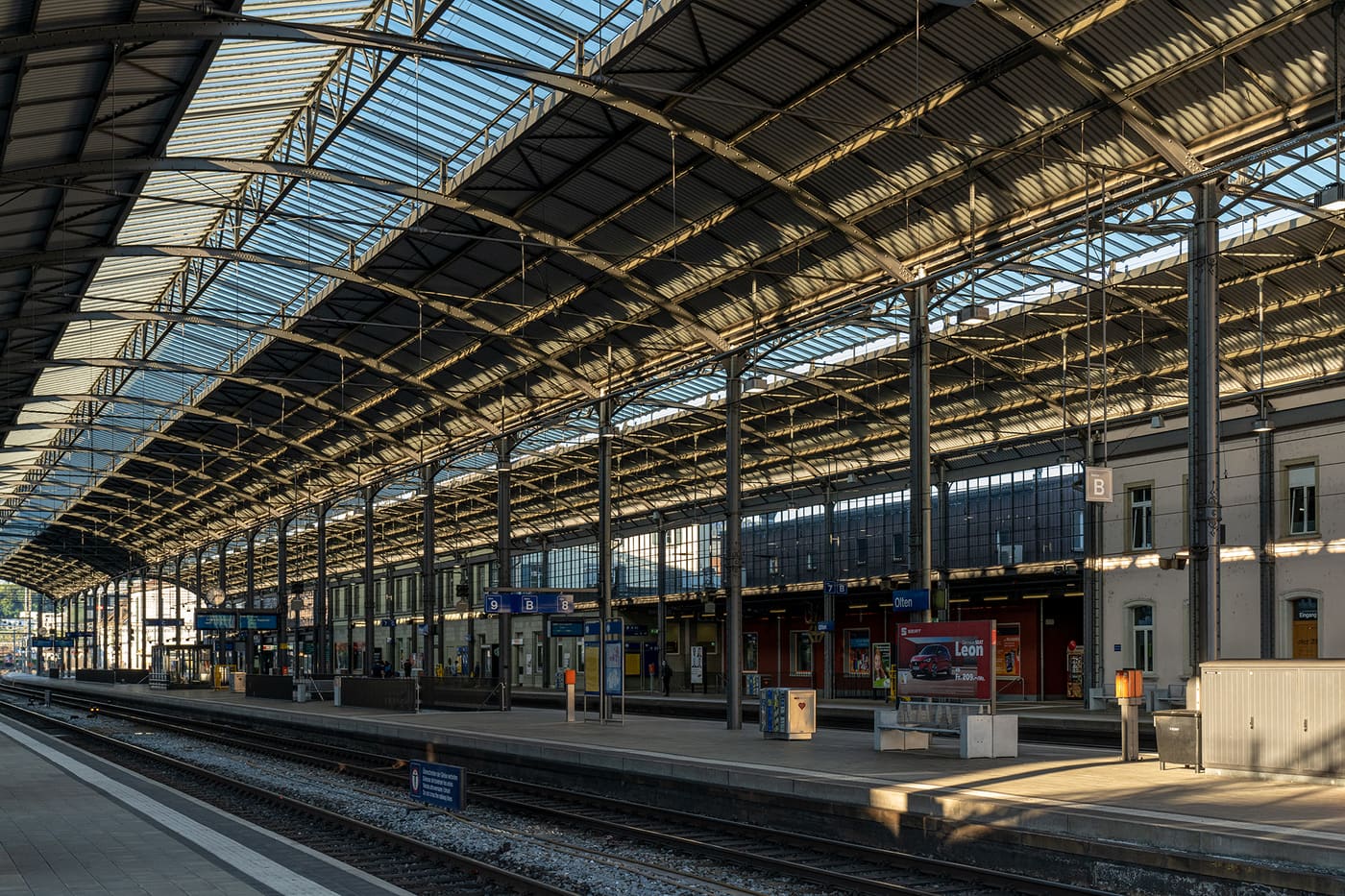 Olten train shed