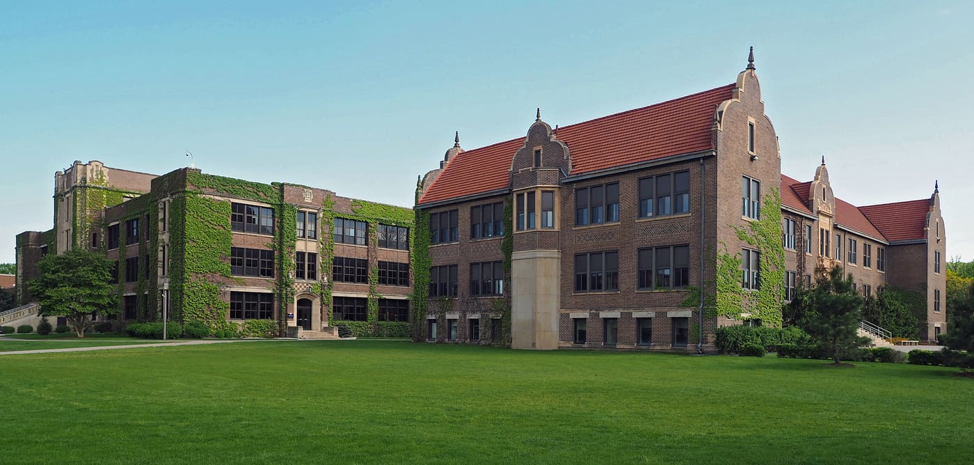 Model School Building and College Hall of the Winona Normal School