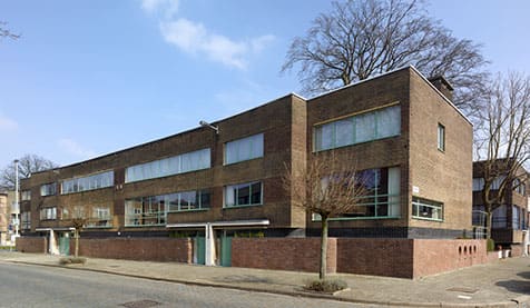 group of six houses