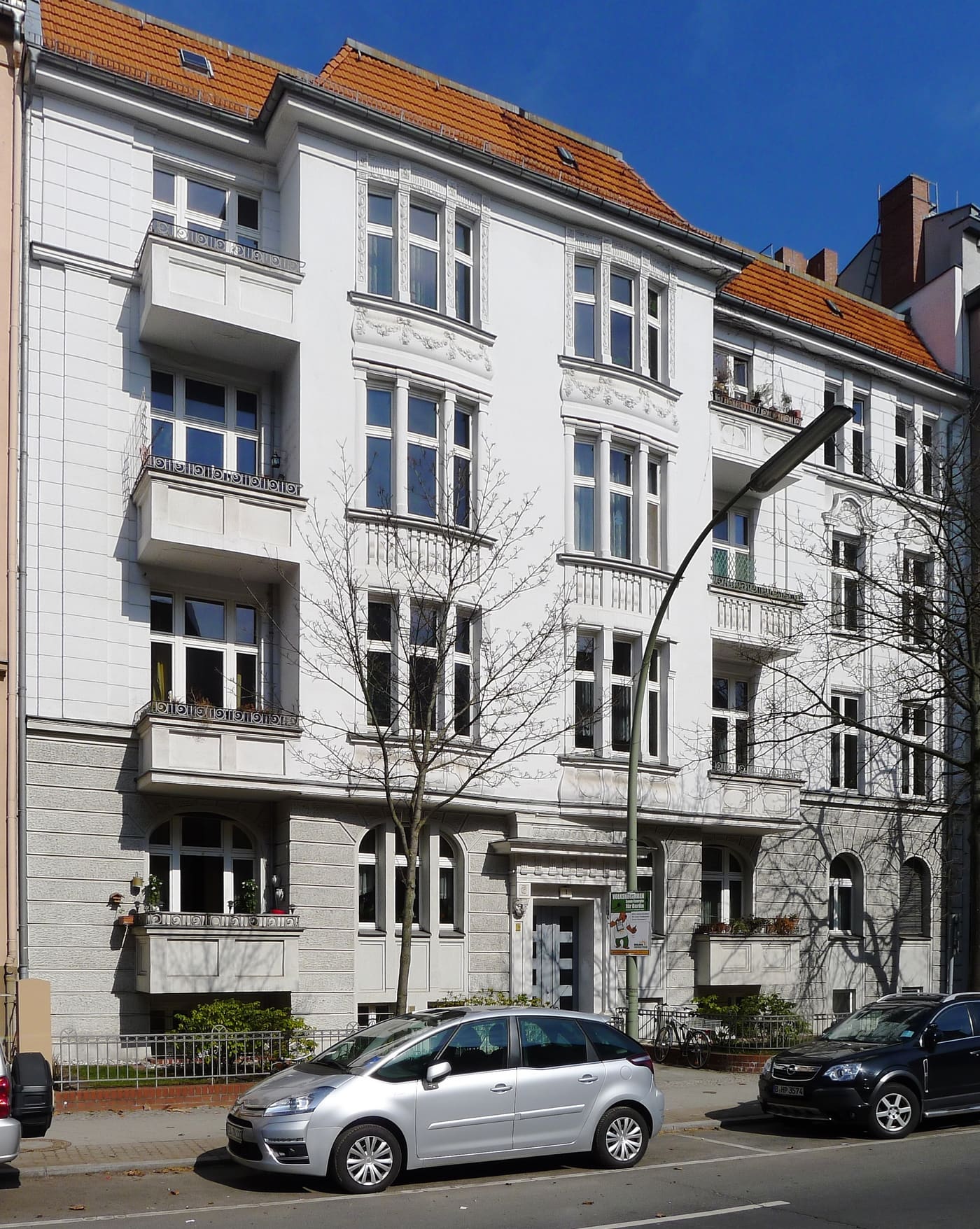 Ensemble Mietshäuser Südwestkorso 1-4, 74-75, Fehlerstraße 1