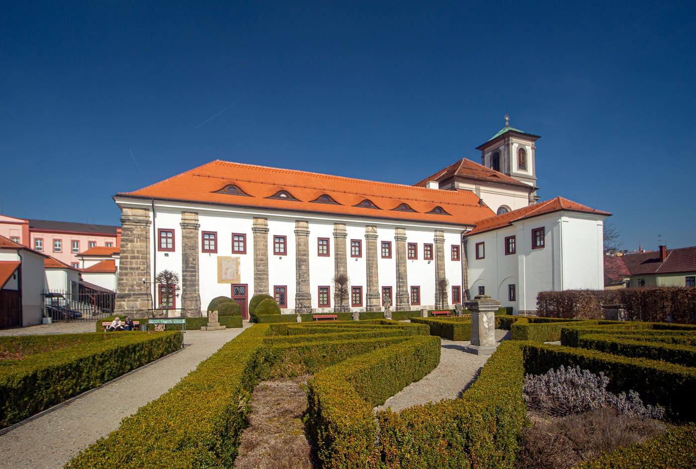 Garden of augustinian monastery in Česká Lípa