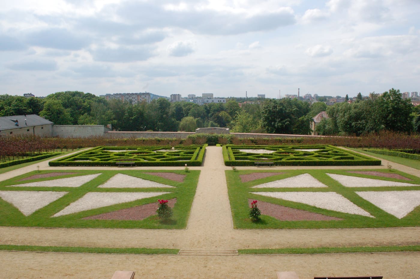 Garden of the Bishops Palace in Kielce