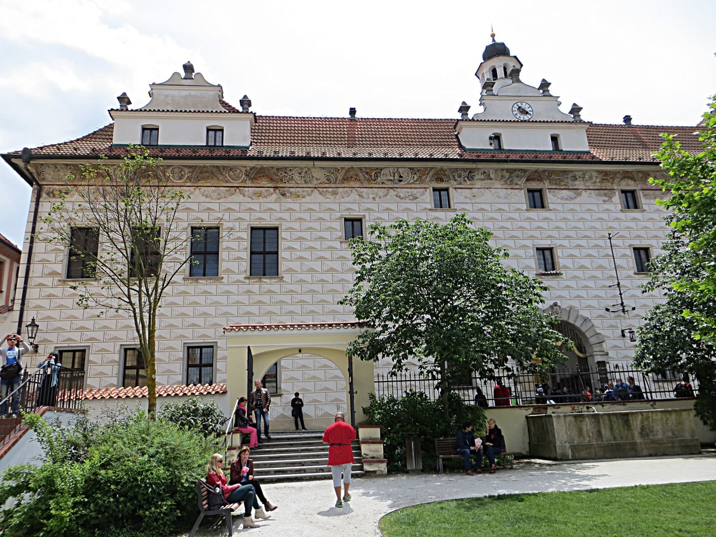 Garden of the jesuite seminary in Český Krumlov