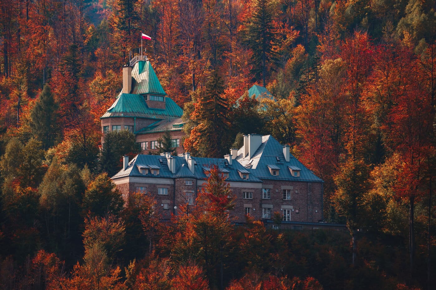 The residence complex of the President of the Republic of Poland in Wisła