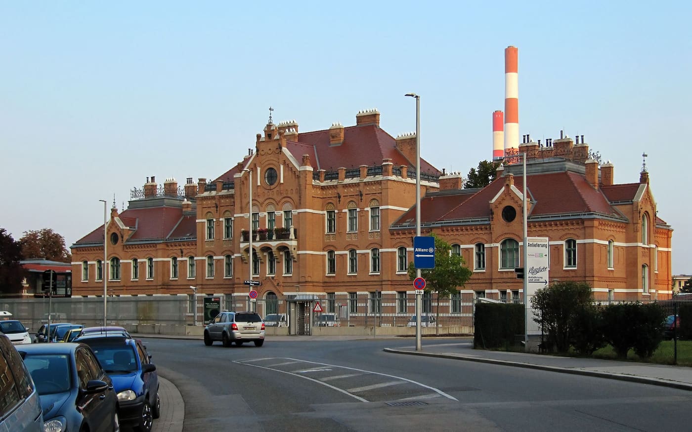 Adminuistration building and water tower