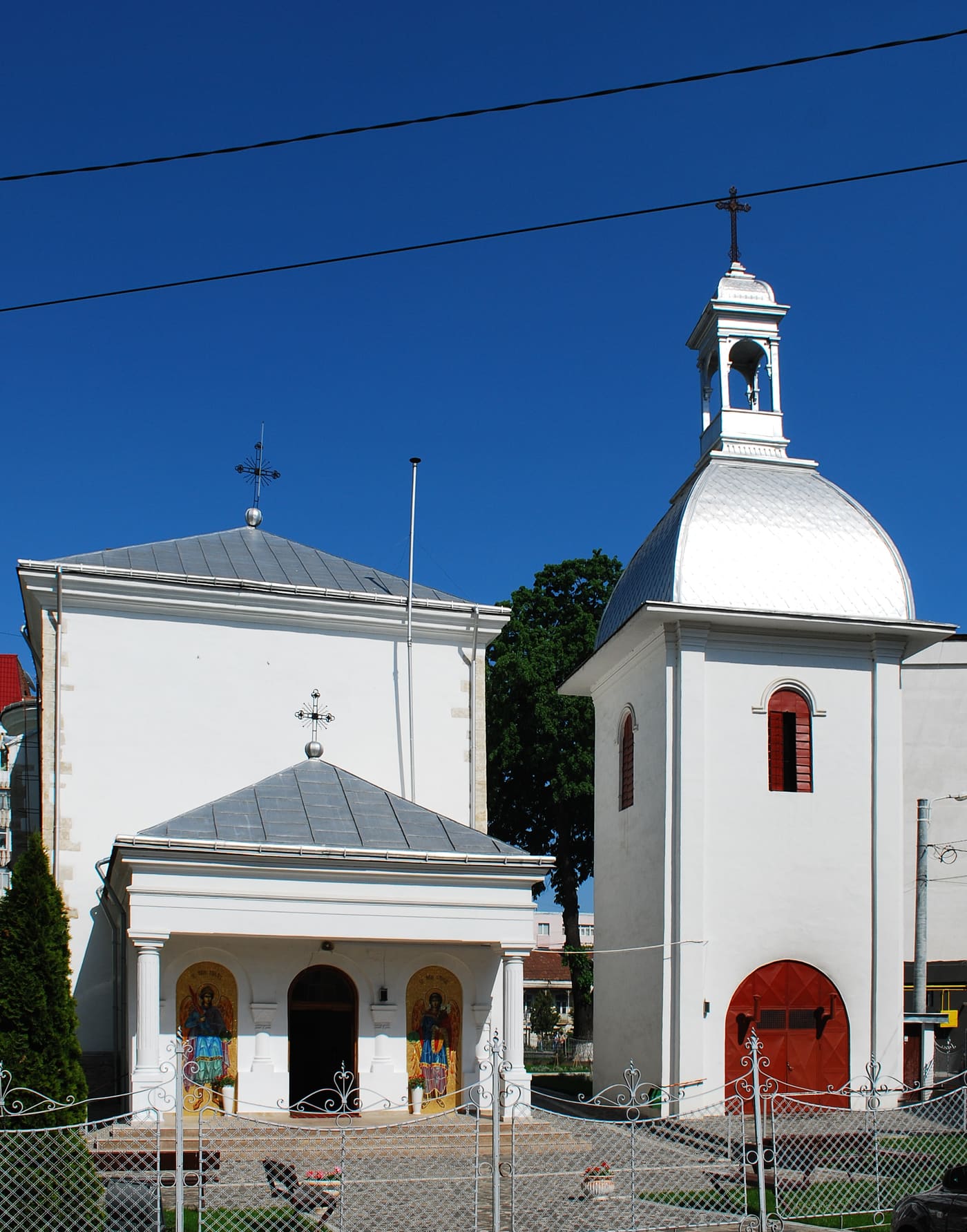 White church in Roman