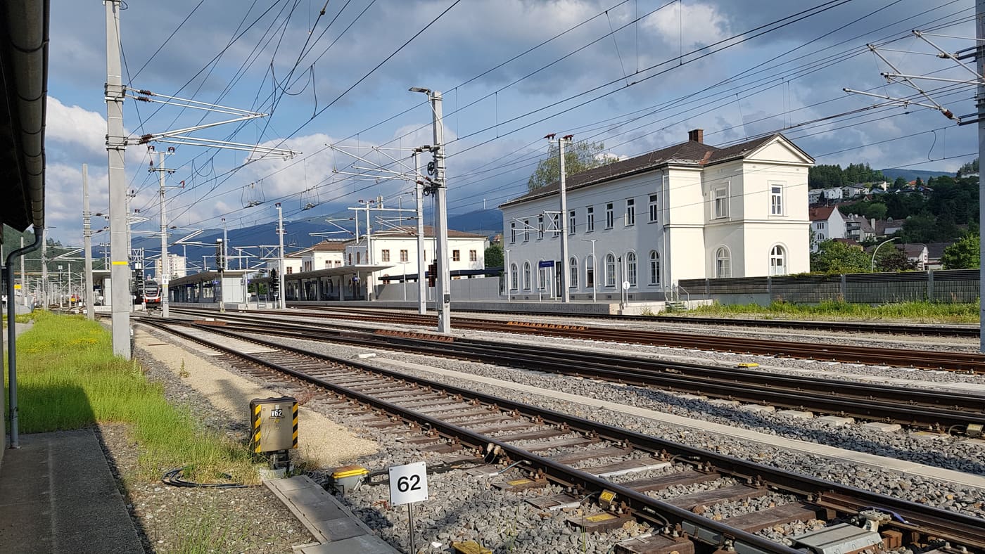 Buildings of Mürzzuschlag railway station