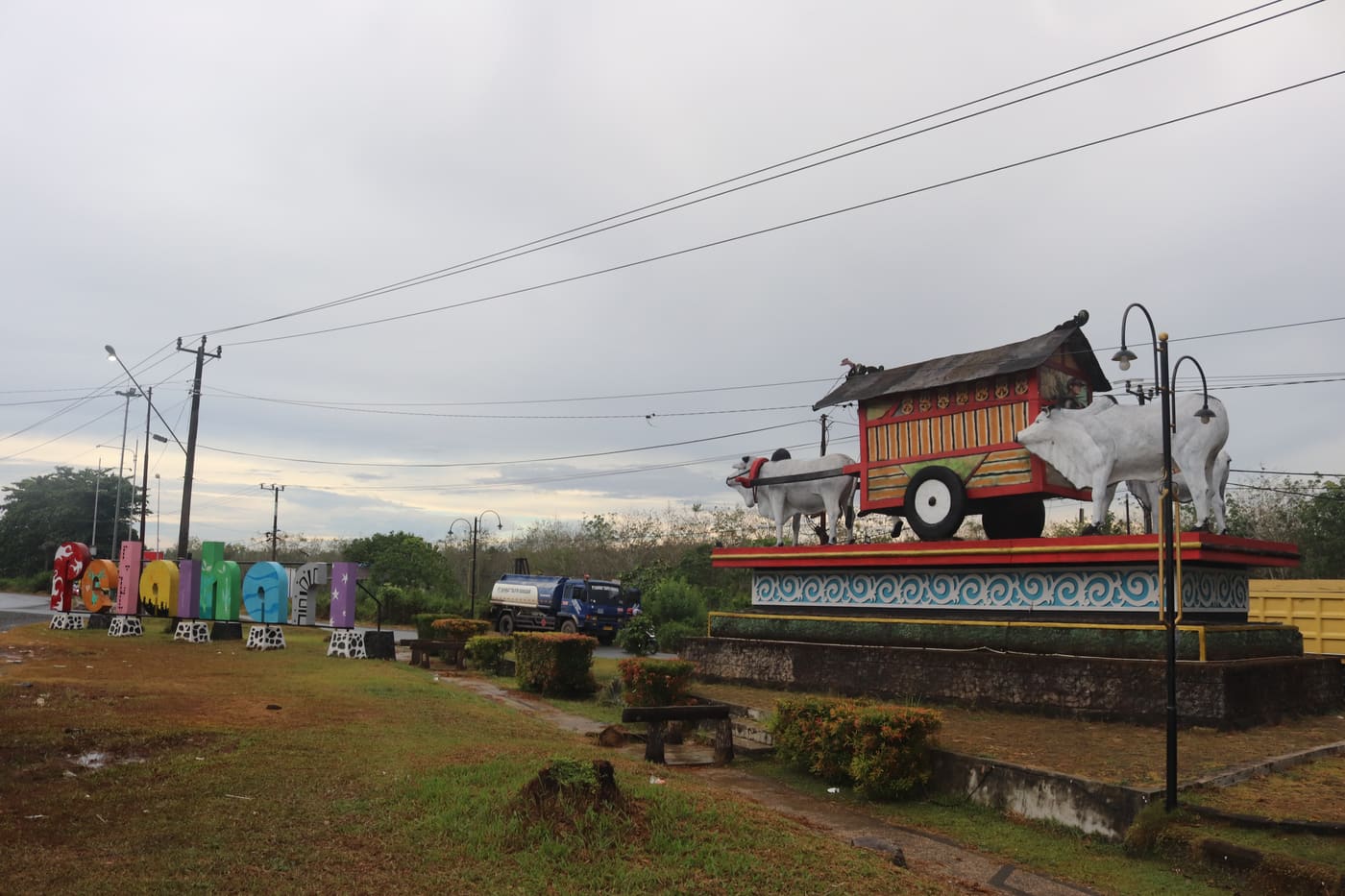 Ox Cart Statue of Pelaihari