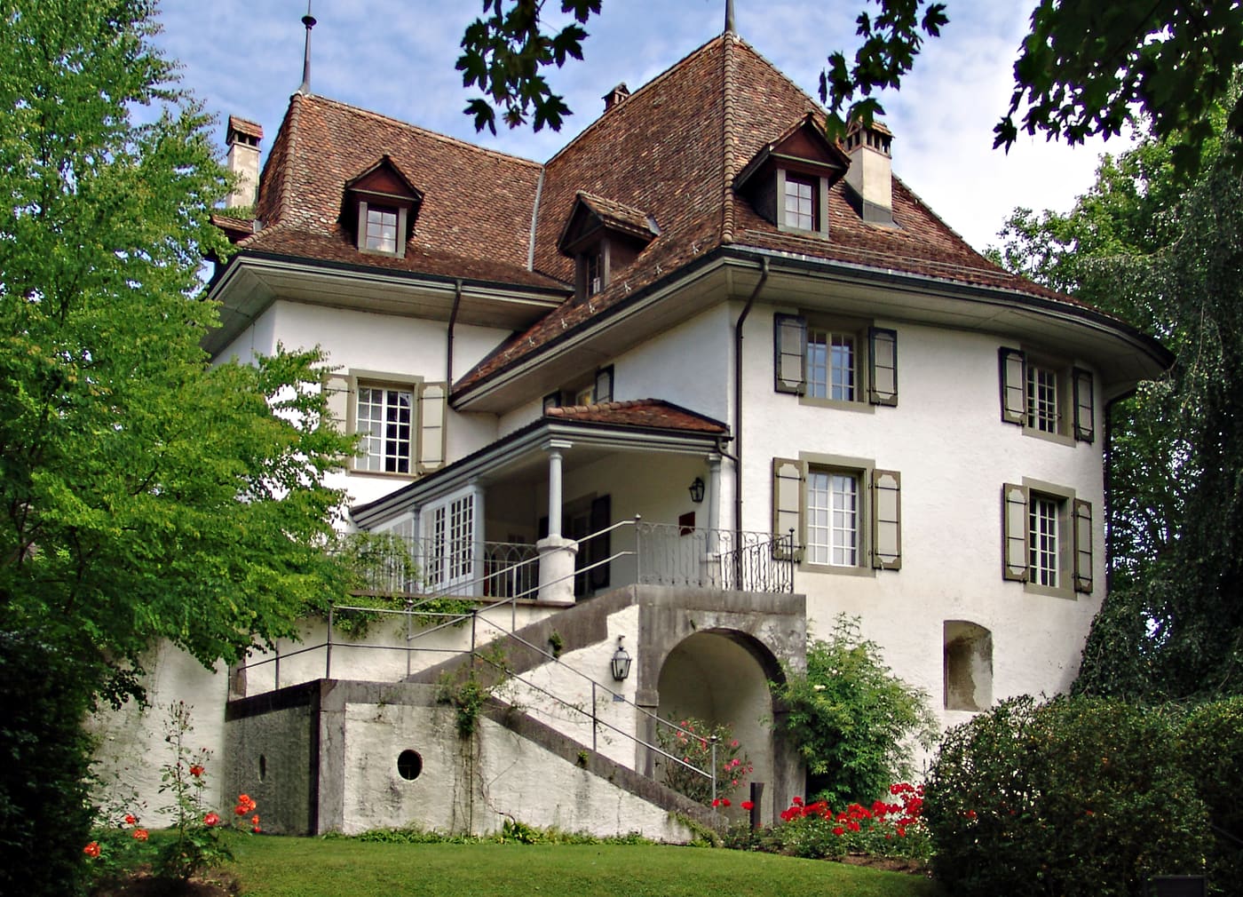 Castle with outbuildings