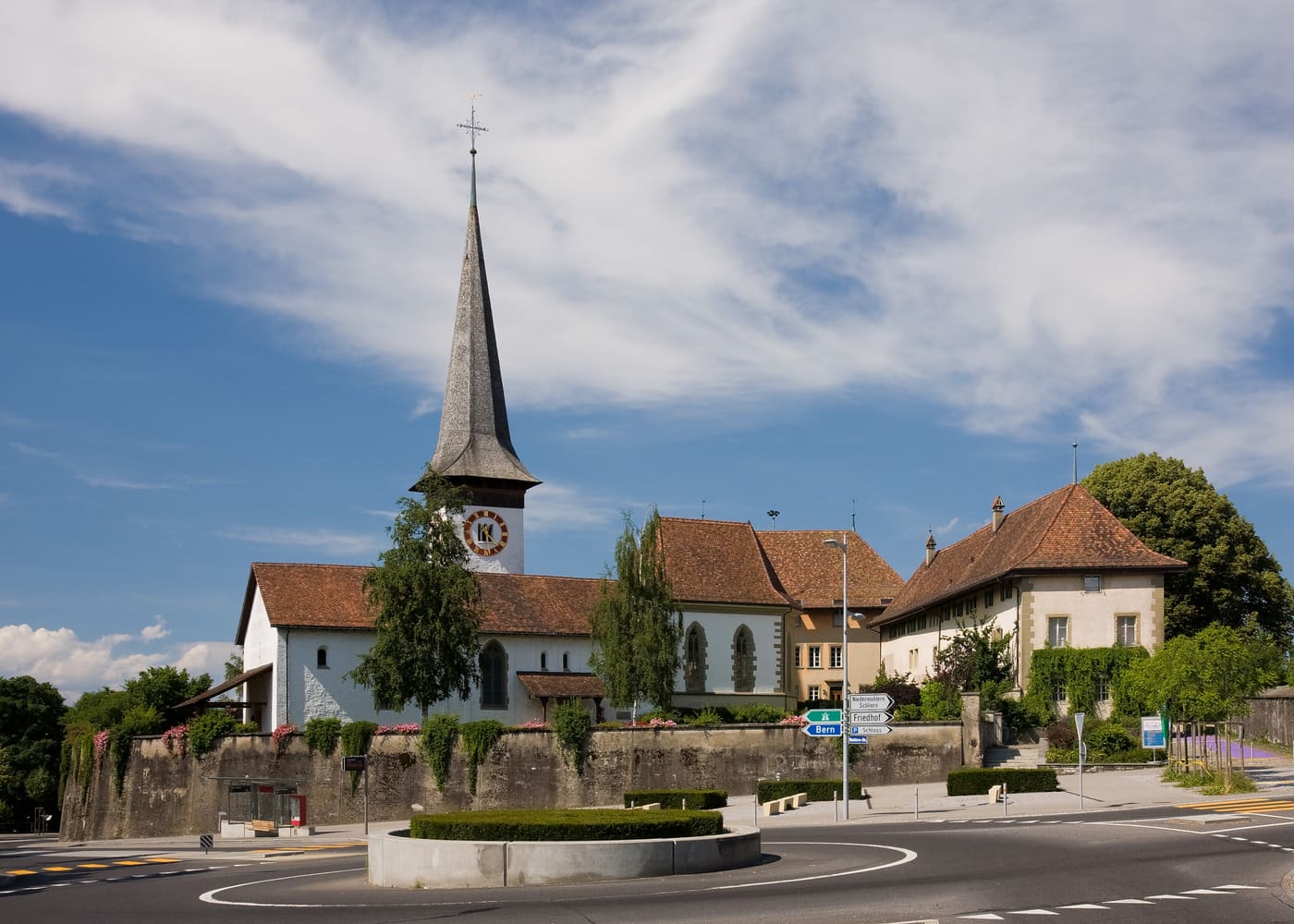 Former Commandery with castle, church and outbuildings