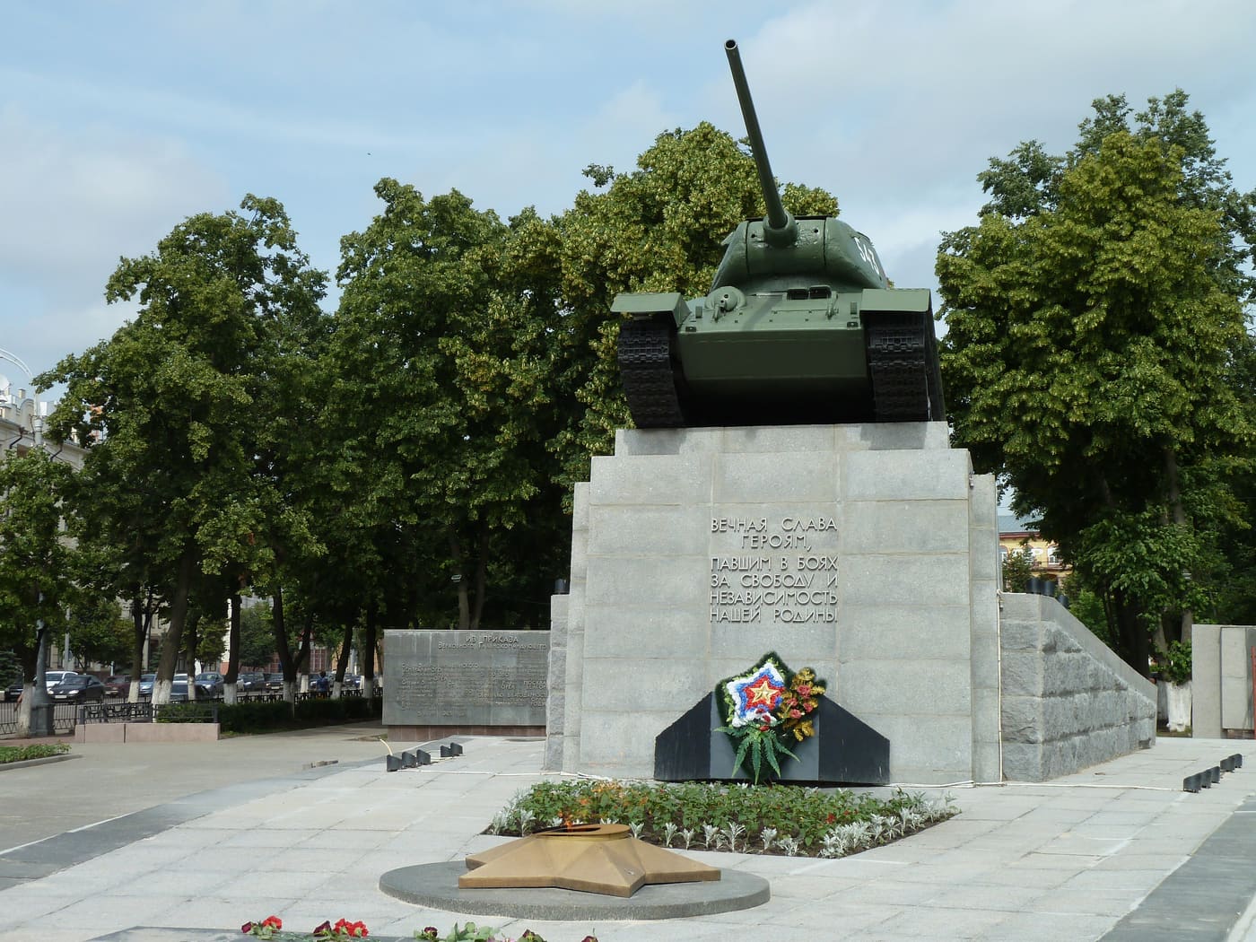 Memorial complex in honour of tank-men