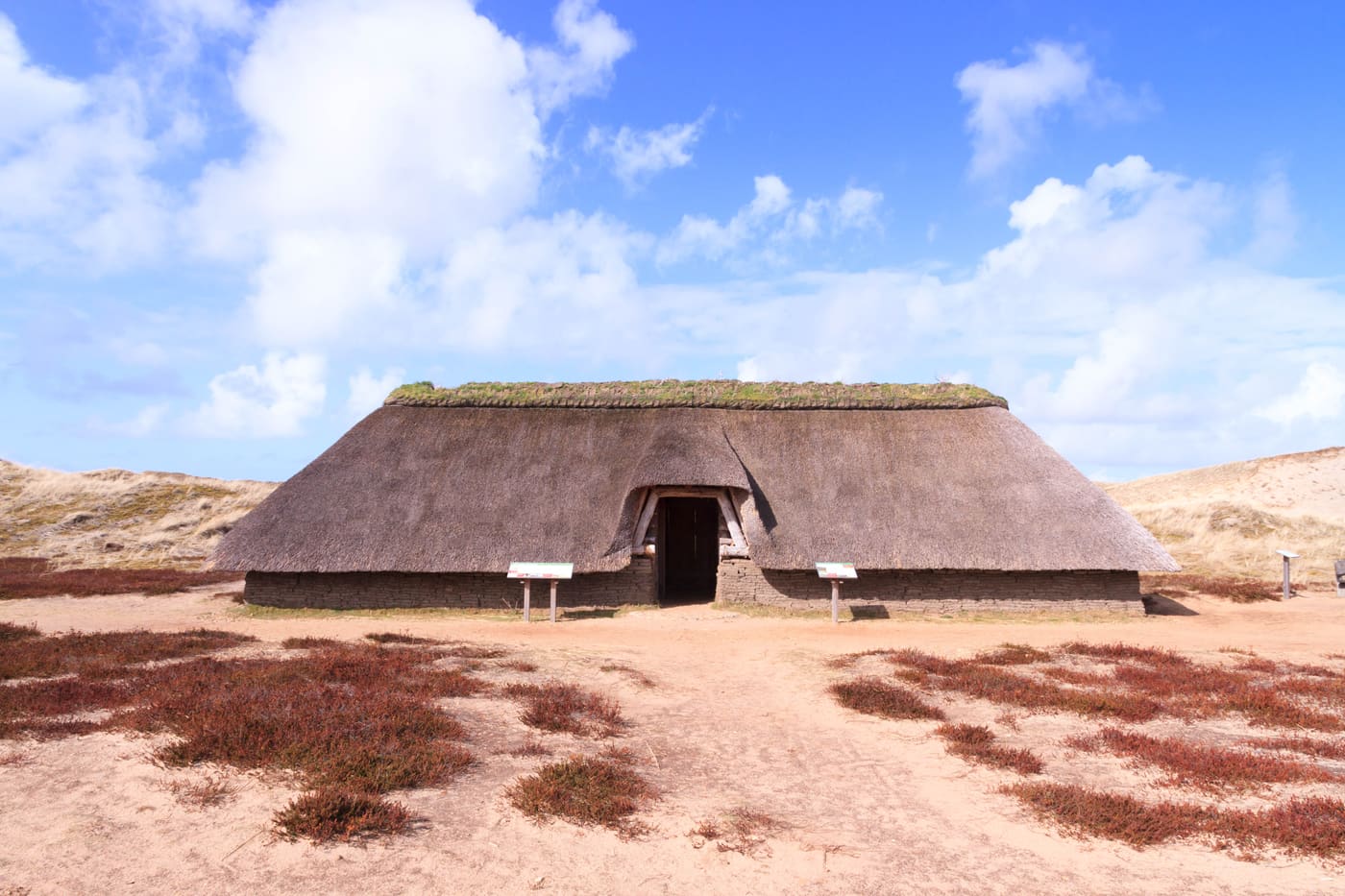 Reconstructed iron age house