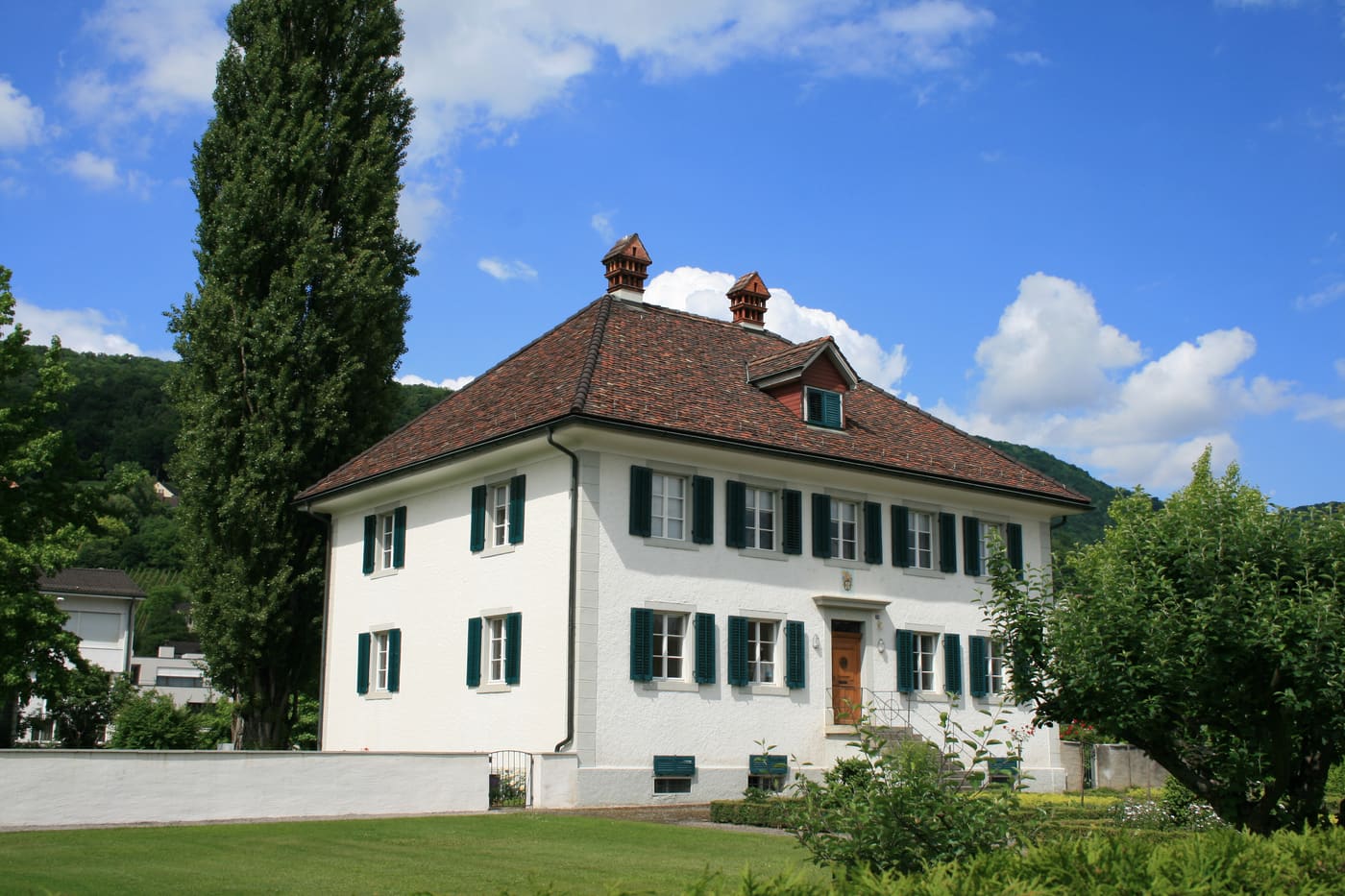 Roman Catholic rectory St. Sebastian with garden pavilions