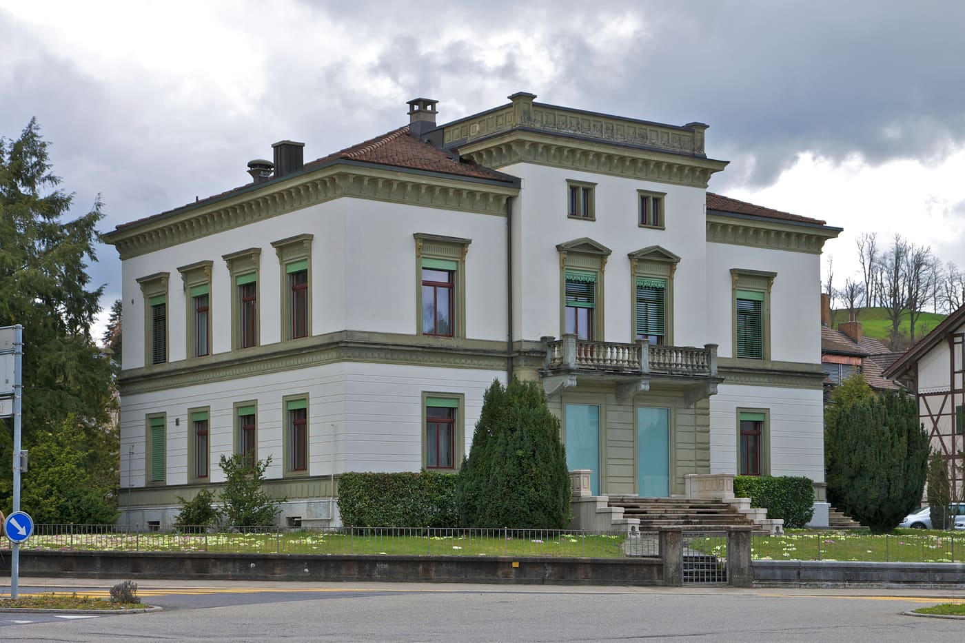 Straehl villa with  garden pavilion
