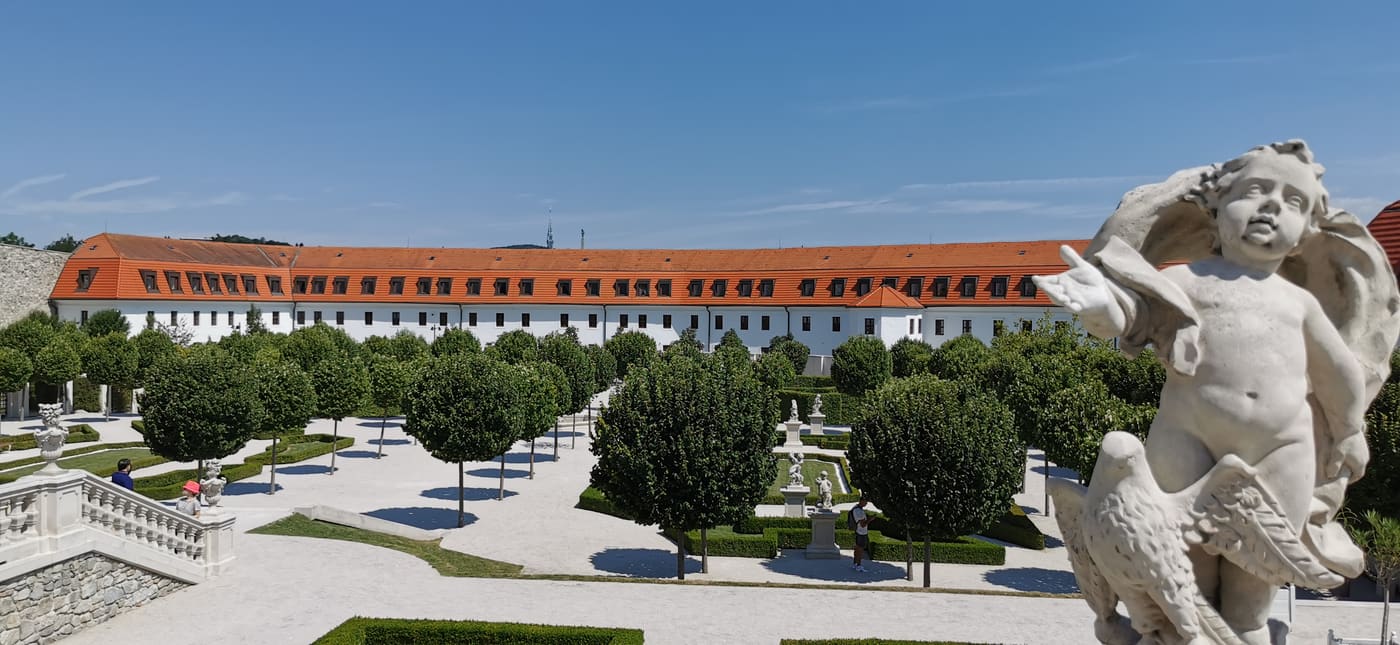 baroque park of the Bratislava castle