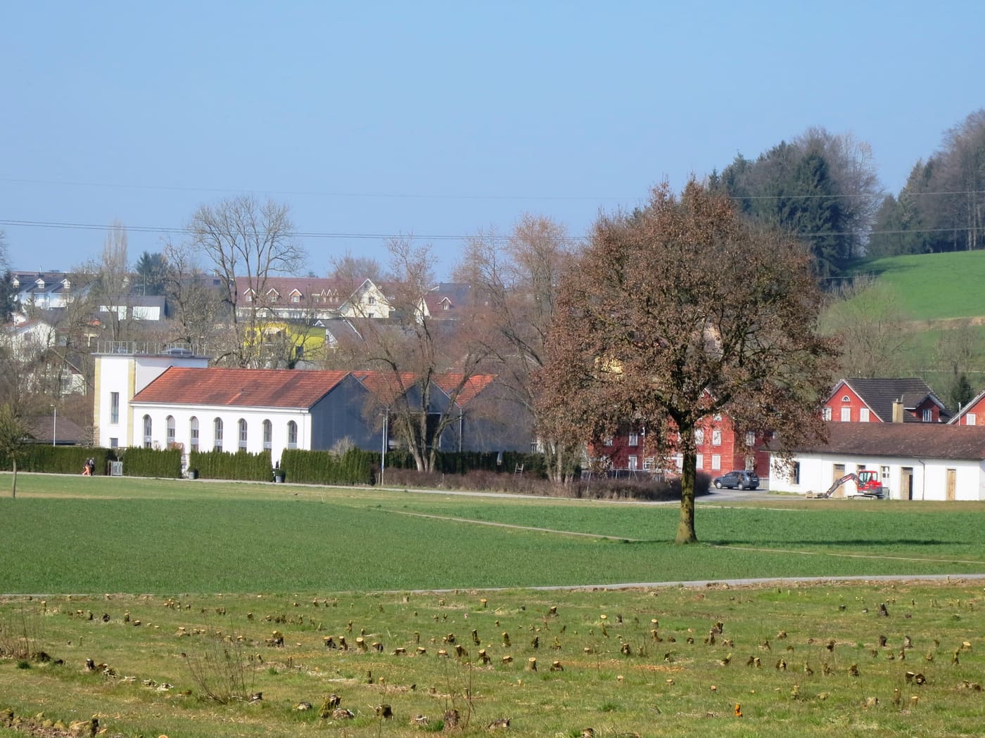 Former spinning and weaving mill with turbine houses and Kosthäuser