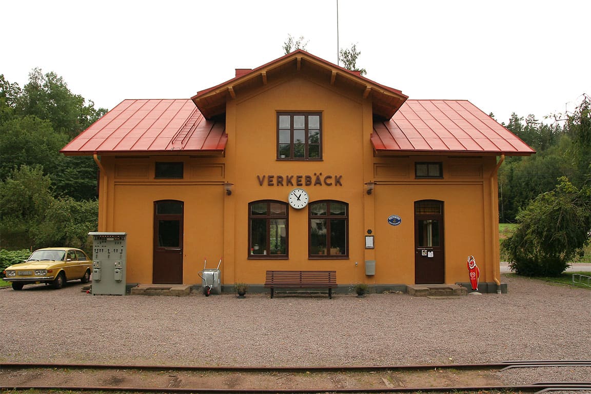 Smalspårsjärnvägen på sträckan Verkebäck-Totebo