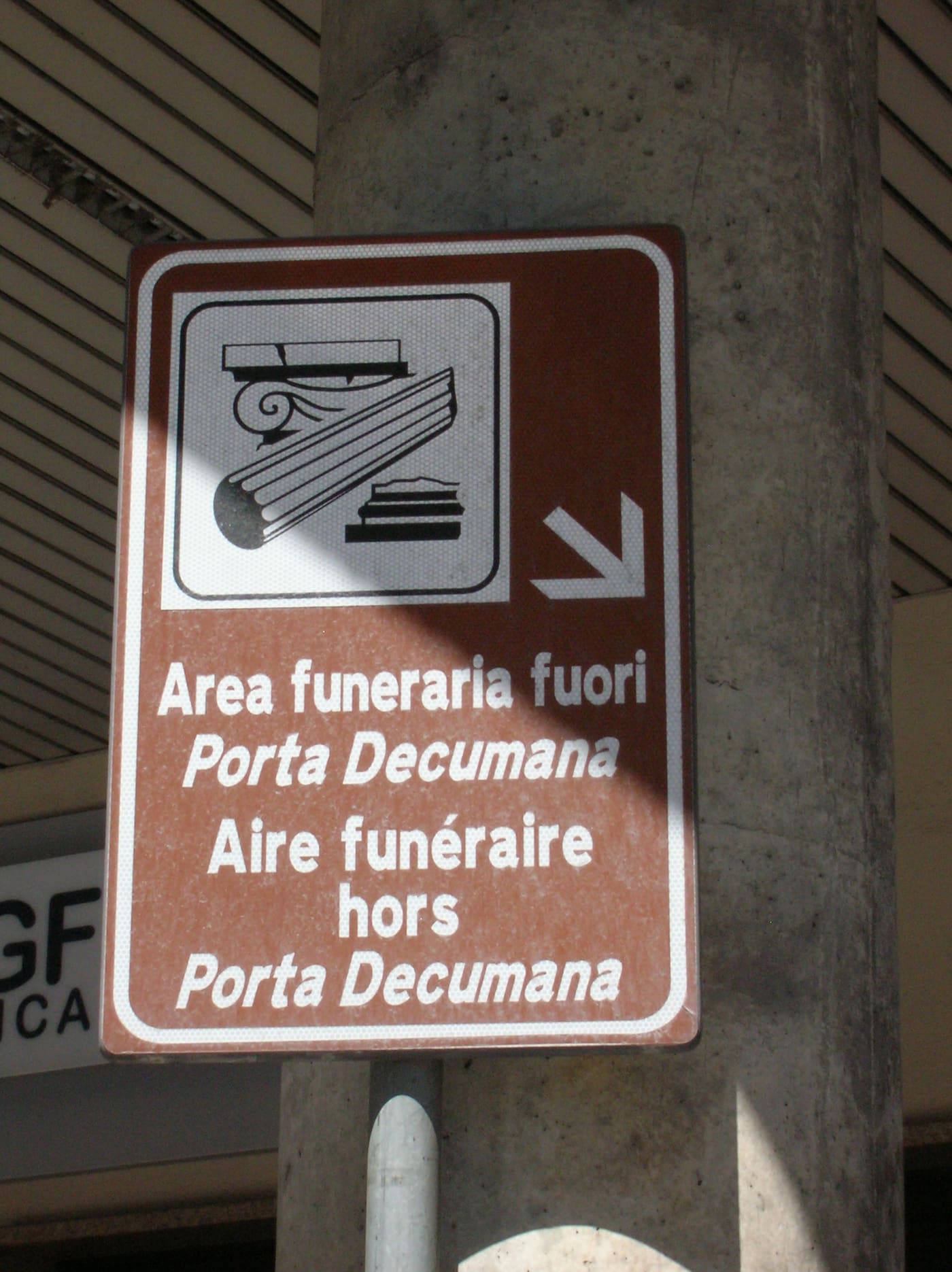 funerary area outside the Decuman Gate of Aosta