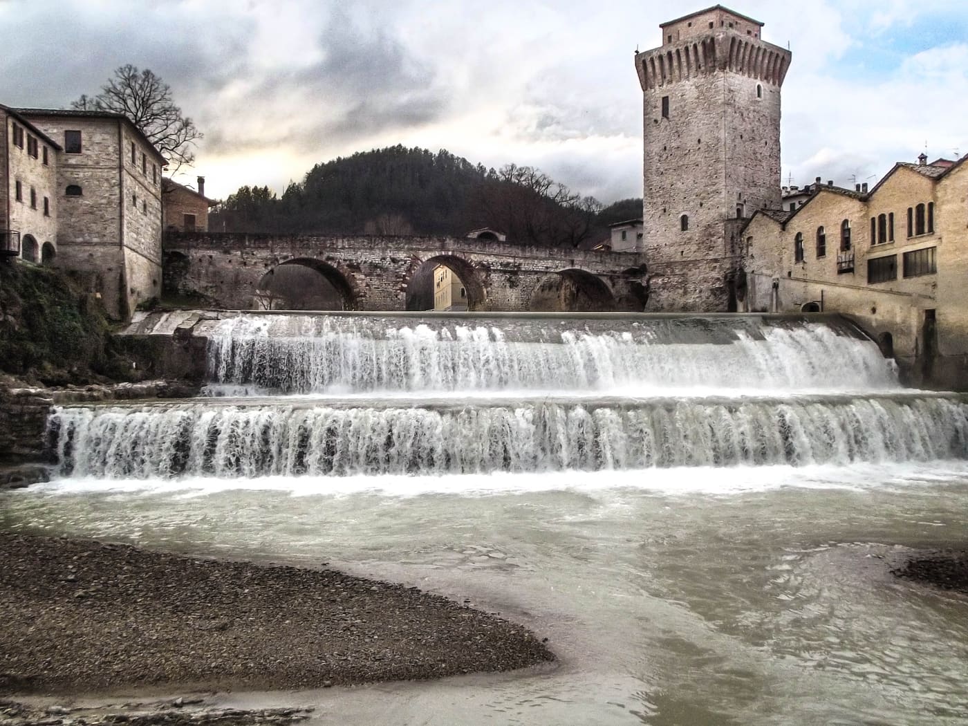 monumental complex Medieval tower and Roman bridge