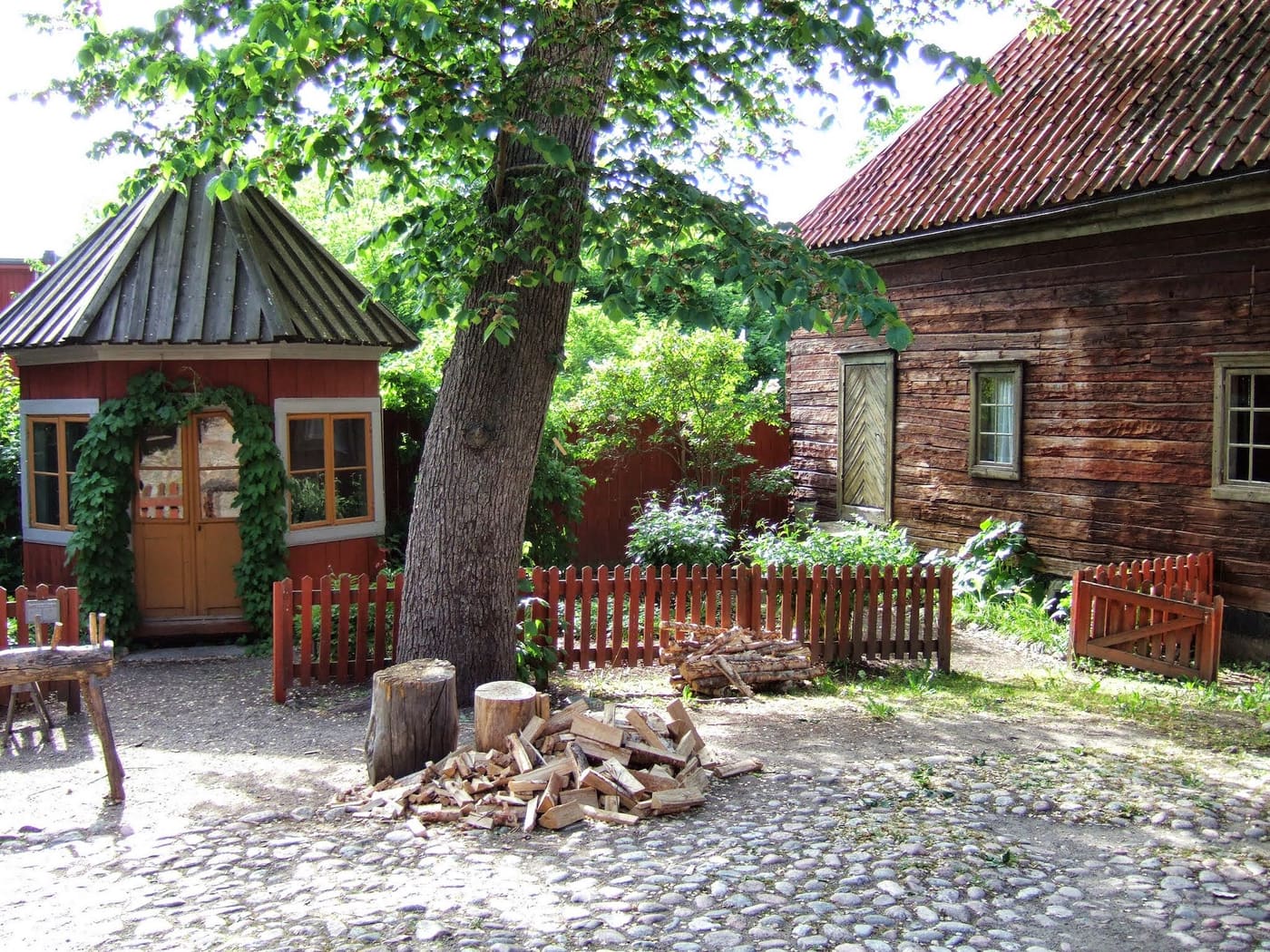 Boktryckerigårdens täppa, Skansen