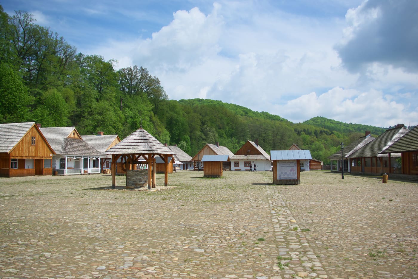 Galician market square in Skansen, Sanok